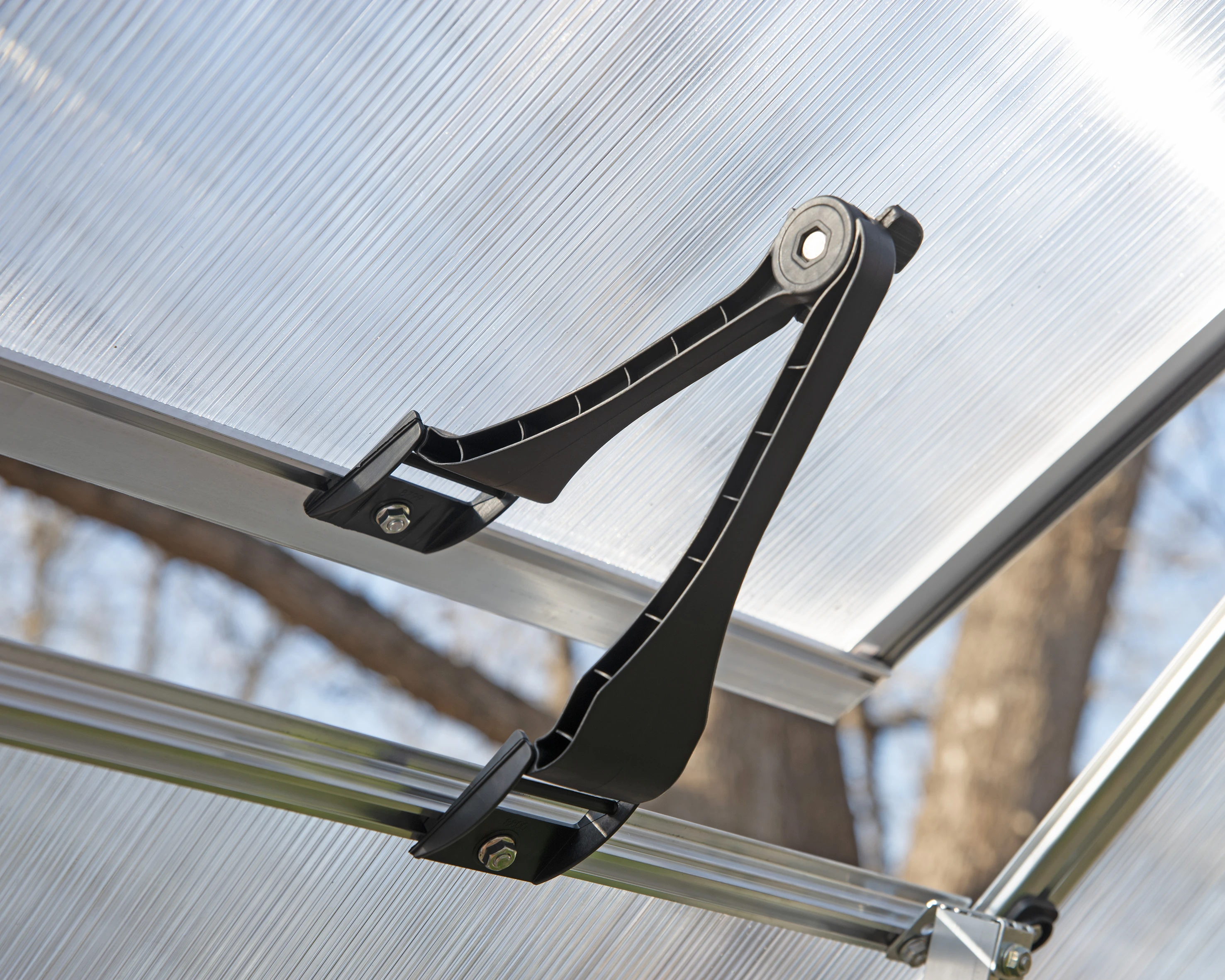 Palram Canopia Tuinkas Balance 244 x 247 cm Zilver - Afbeelding 9